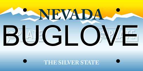 BUGLOVE Nevada License Plate