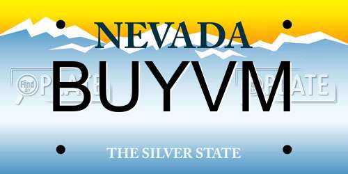 BUYVM Nevada License Plate