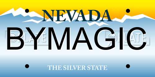 BYMAGIC Nevada License Plate