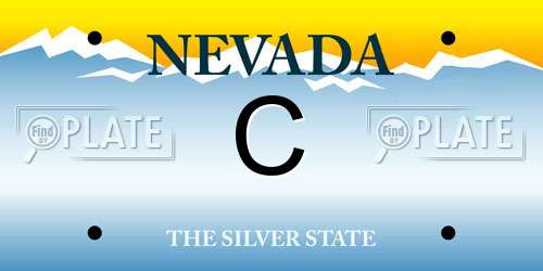 C Nevada License Plate