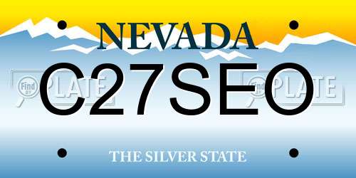 C27SEO Nevada License Plate