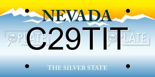 C29TIT Nevada License Plate