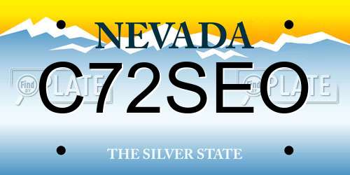 C72SEO Nevada License Plate