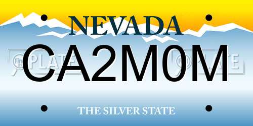 CA2M0M Nevada License Plate