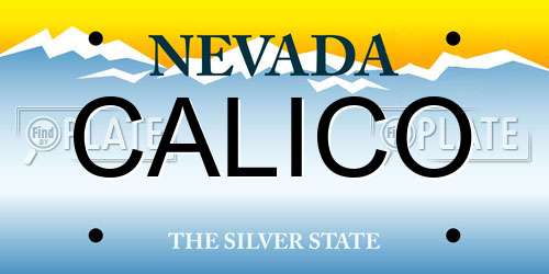 CALICO Nevada License Plate