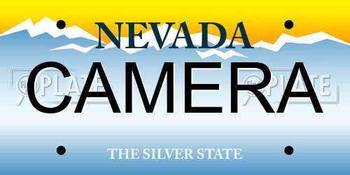 CAMERA Nevada License Plate