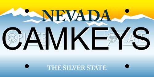 CAMKEYS Nevada License Plate