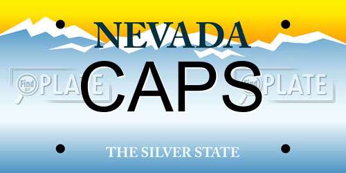 CAPS Nevada License Plate
