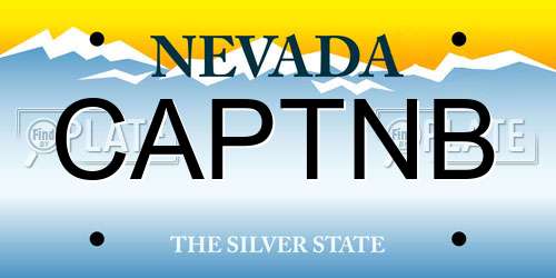 CAPTNB Nevada License Plate