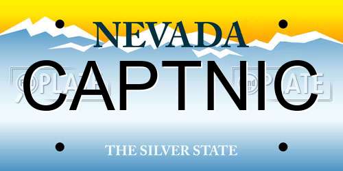 CAPTNIC Nevada License Plate