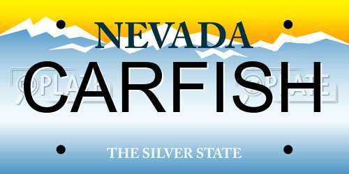 CARFISH Nevada License Plate