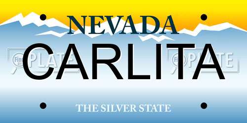 CARLITA Nevada License Plate