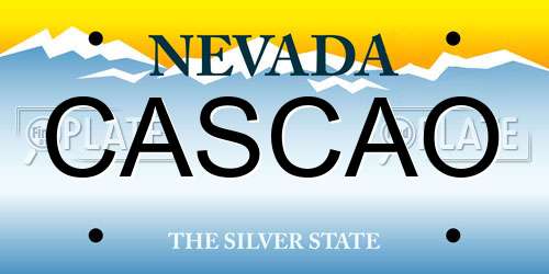 CASCAO Nevada License Plate