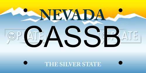 CASSB Nevada License Plate