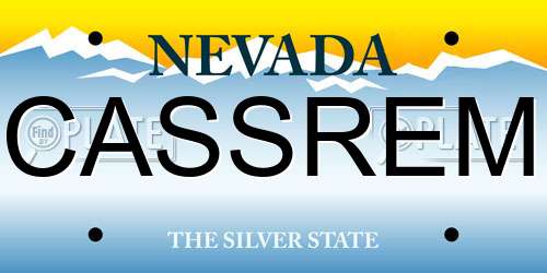 CASSREM Nevada License Plate