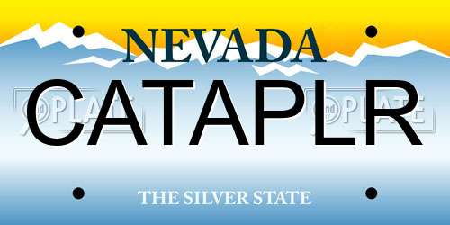 CATAPLR Nevada License Plate