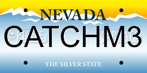 CATCHM3 Nevada License Plate