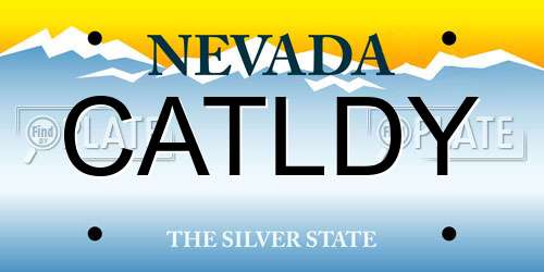 CATLDY Nevada License Plate