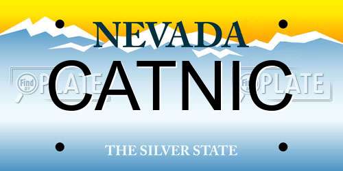 CATNIC Nevada License Plate