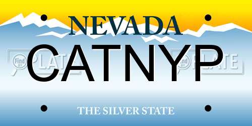 CATNYP Nevada License Plate