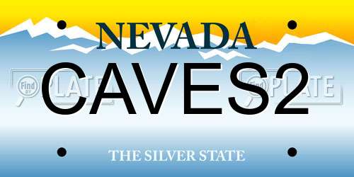 CAVES2 Nevada License Plate