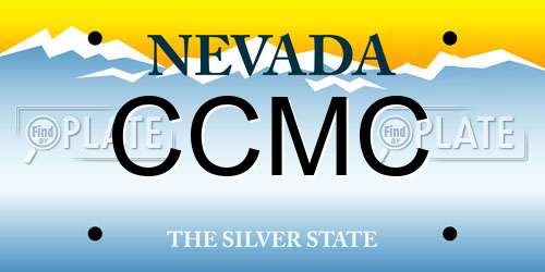 CCMC Nevada License Plate
