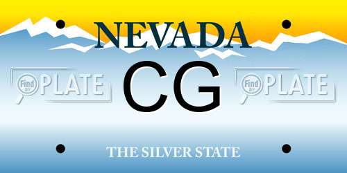 CG Nevada License Plate