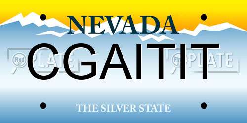 CGAITIT Nevada License Plate