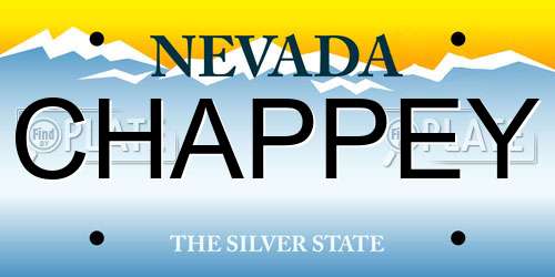 CHAPPEY Nevada License Plate