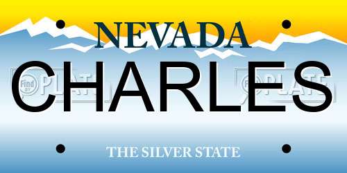 CHARLES Nevada License Plate