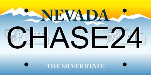 CHASE24 Nevada License Plate