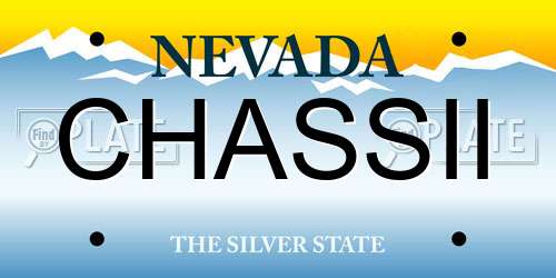 CHASSII Nevada License Plate