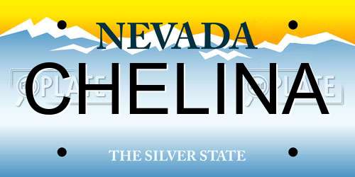 CHELINA Nevada License Plate
