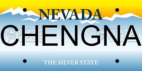 CHENGNA Nevada License Plate