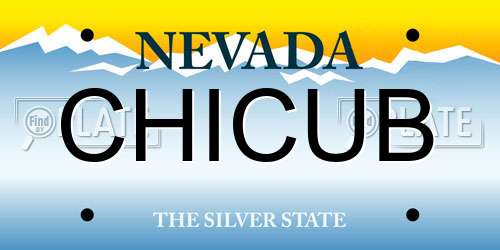 CHICUB Nevada License Plate