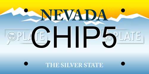 CHIP5 Nevada License Plate