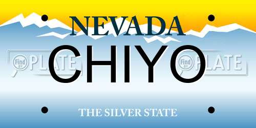 CHIYO Nevada License Plate