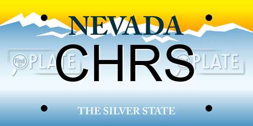 CHRS Nevada License Plate
