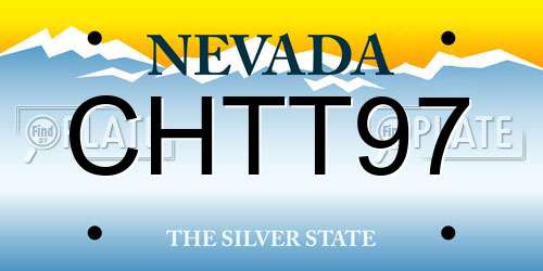 CHTT97 Nevada License Plate
