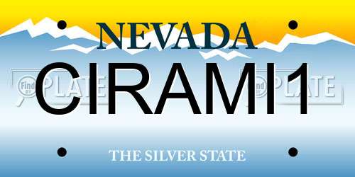CIRAMI1 Nevada License Plate