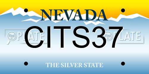CITS37 Nevada License Plate