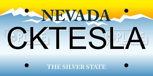 CKTESLA Nevada License Plate