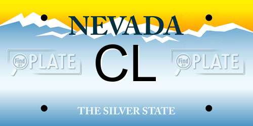 CL Nevada License Plate