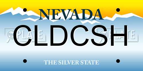 CLDCSH Nevada License Plate