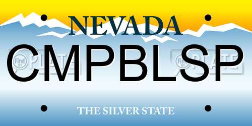 CMPBLSP Nevada License Plate