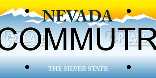 COMMUTR Nevada License Plate