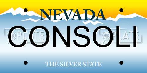 CONSOLI Nevada License Plate