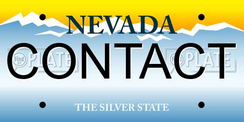 CONTACT Nevada License Plate