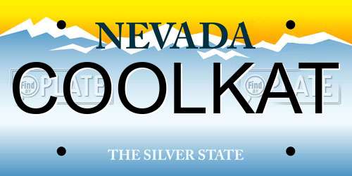 COOLKAT Nevada License Plate