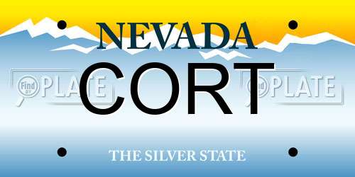 CORT Nevada License Plate